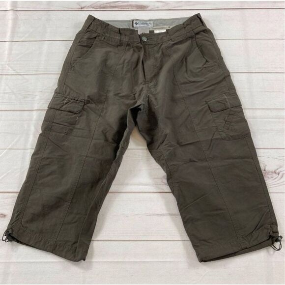 Columbia Womens Titanium Hiking Outdoor Cargo Crop Pants Size 10 - Picture 2 of 11